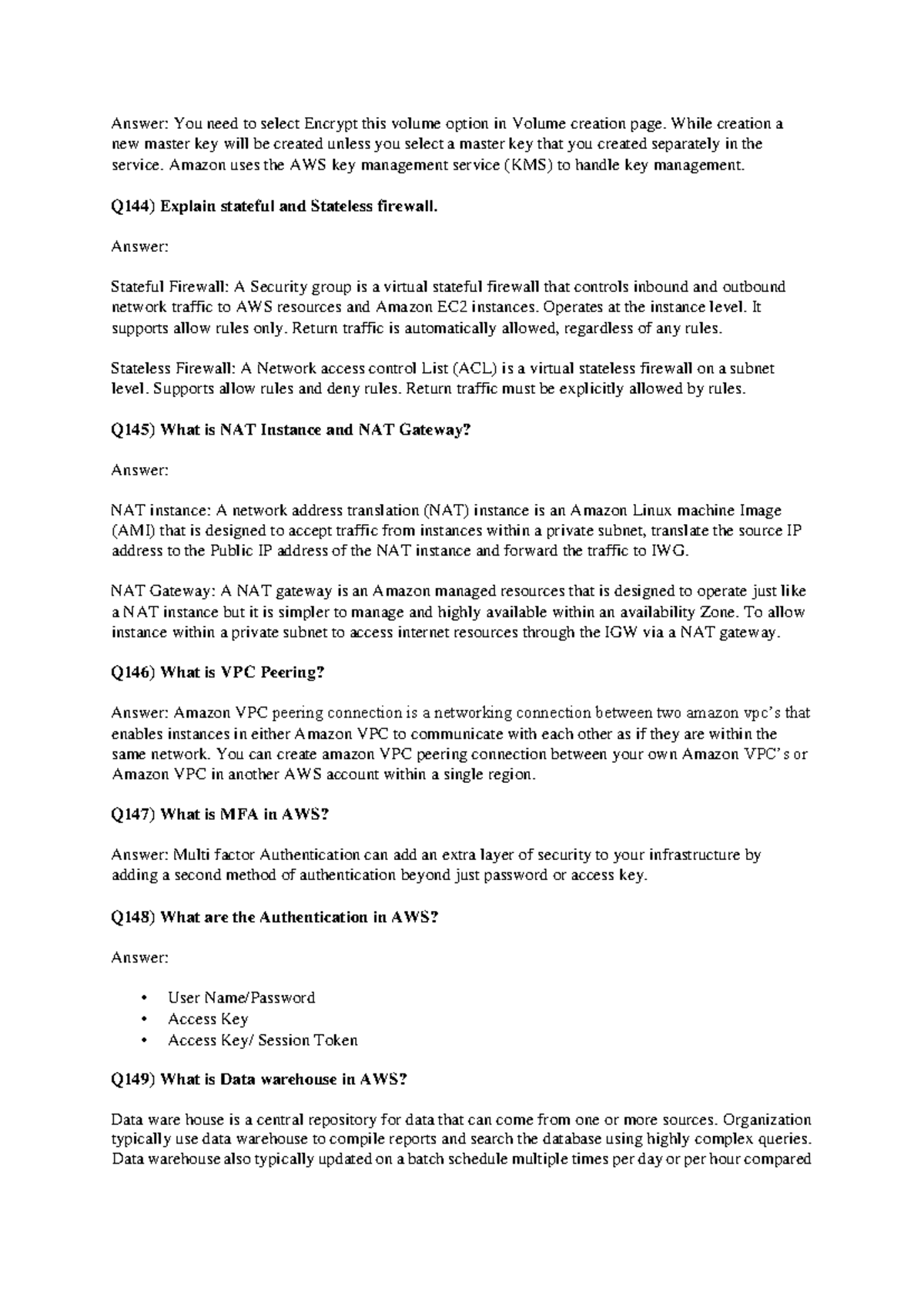 Awsnew 3 Amazon Web Servicescloud Architect Interview Questions 3 Awsnew 3 Amazon Web Servicescloud Architect Interview Questions 3