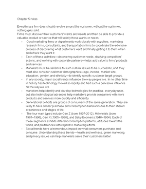 Consumer Behavior marketing notes - Consumer Behavior The consumer ...