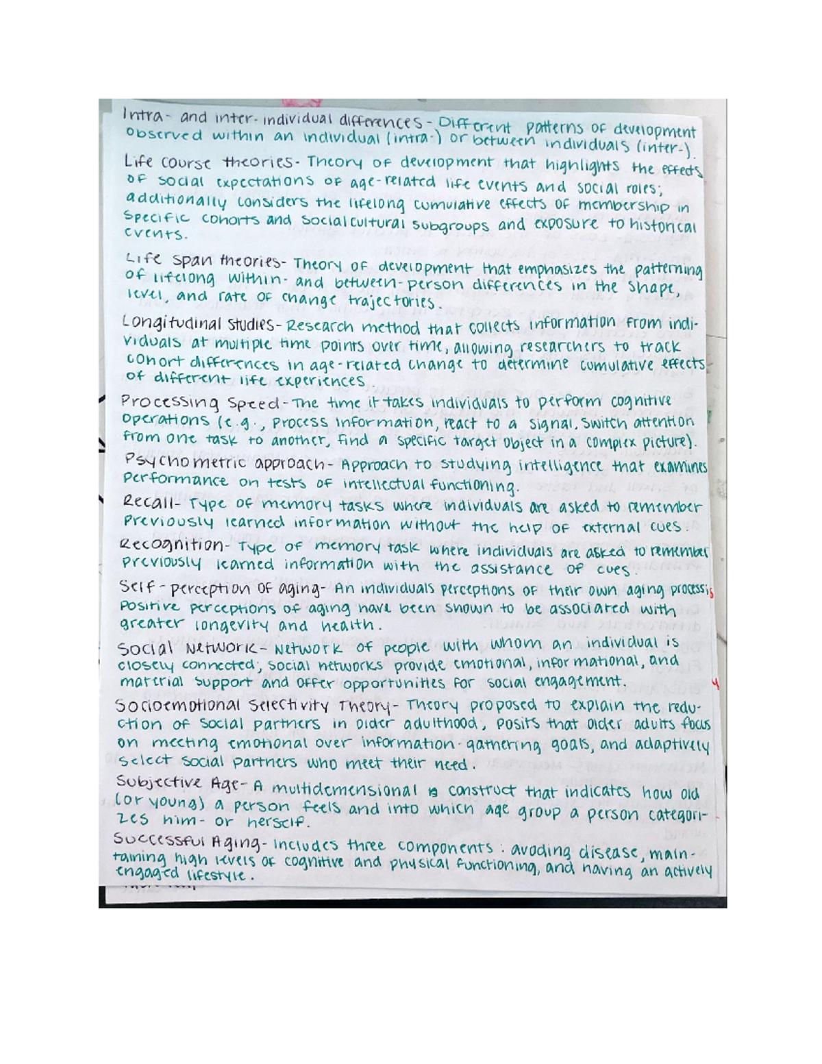 Week 4 Notes - PSY 101 - Studocu