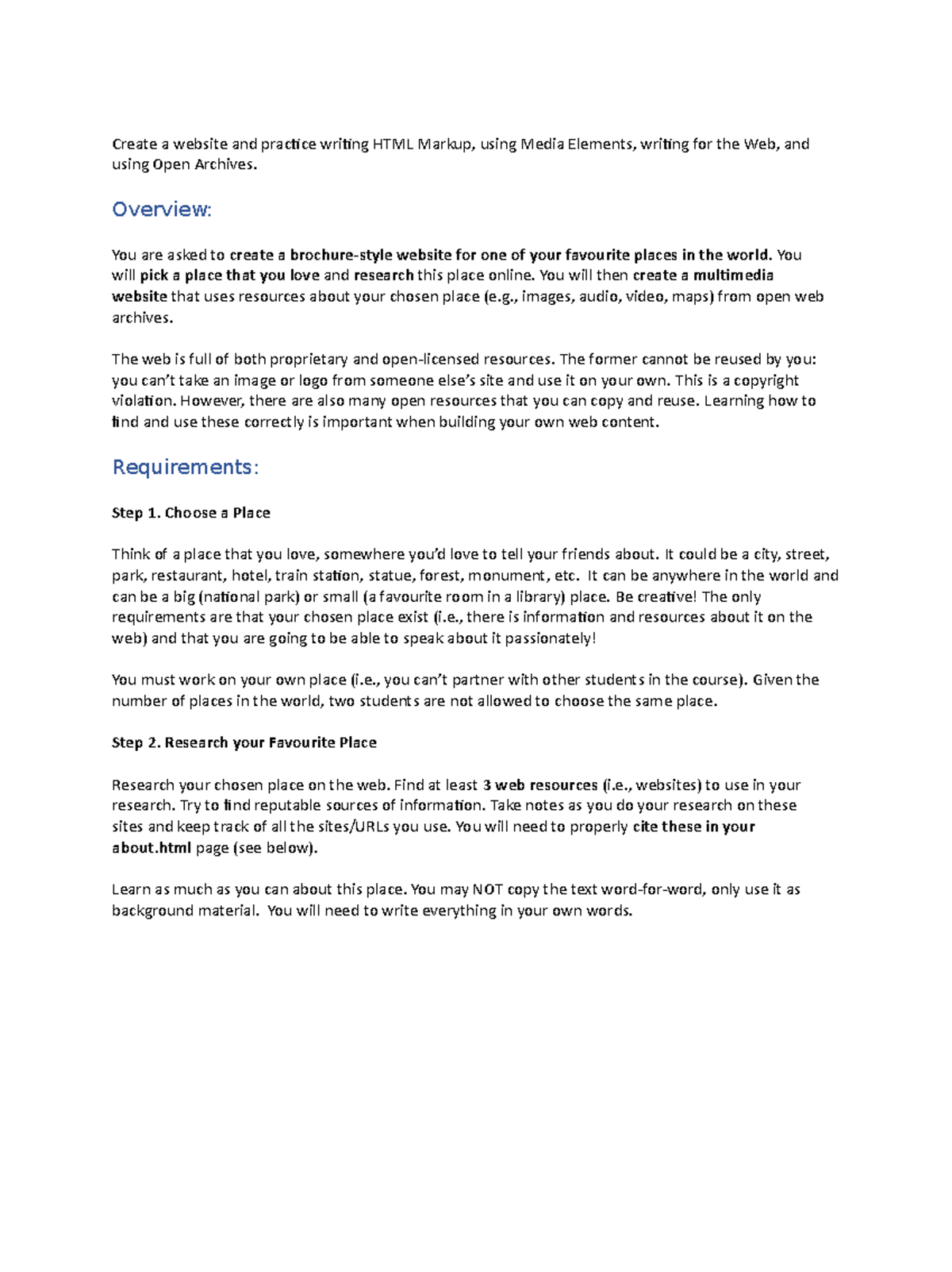 A3 - WEB practice questions - Create a website and practice writing ...