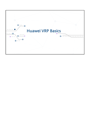 6f3c783e609111 eba887fa163eae5130 03 Huawei VRP - A configuration file is a  collection of command - Studocu