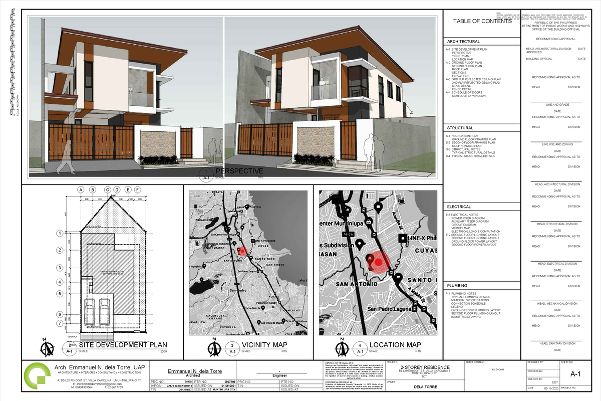 Jdela-Torre-Residence Constn-Drawing 20220228 - Engineer PRC NO: TIN ...