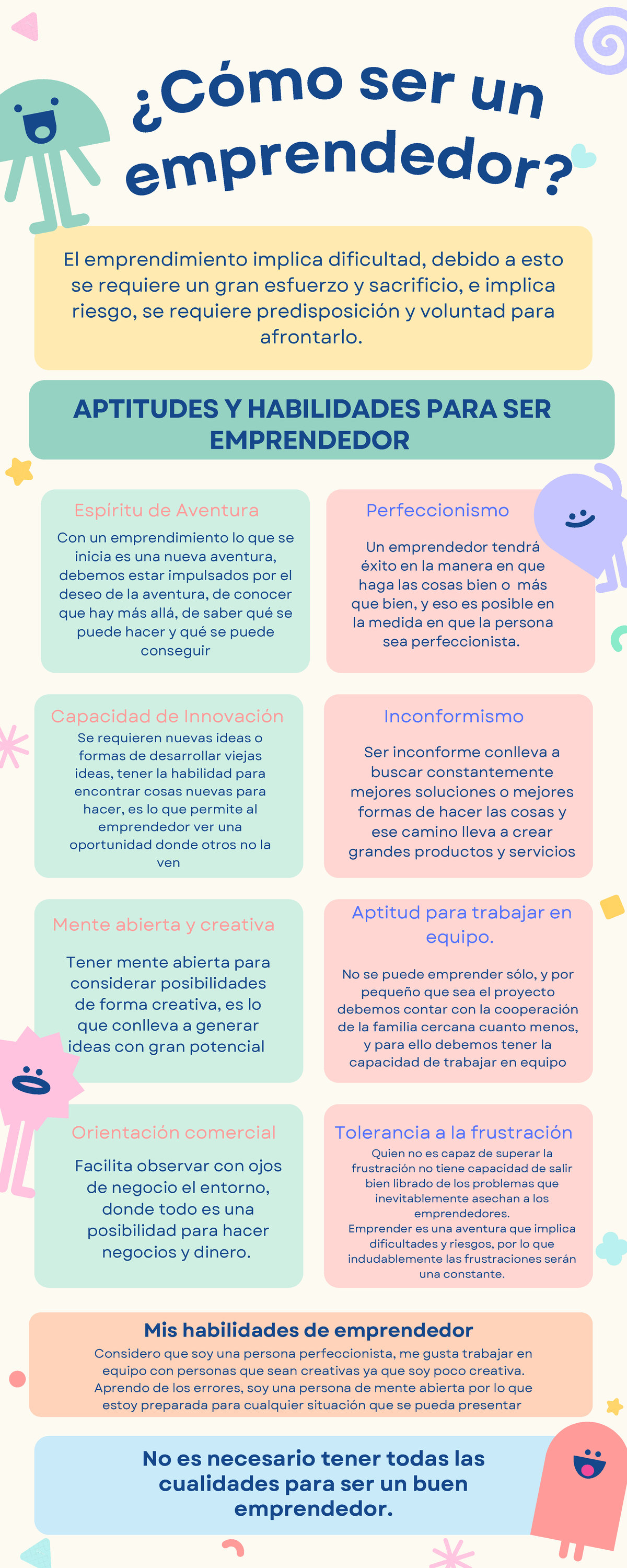 Cómo ser un emprendedor - No es necesario tener todas las cualidades ...