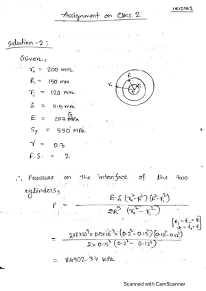 Singer Full Solution - solve - Mechanics of Solids - Studocu