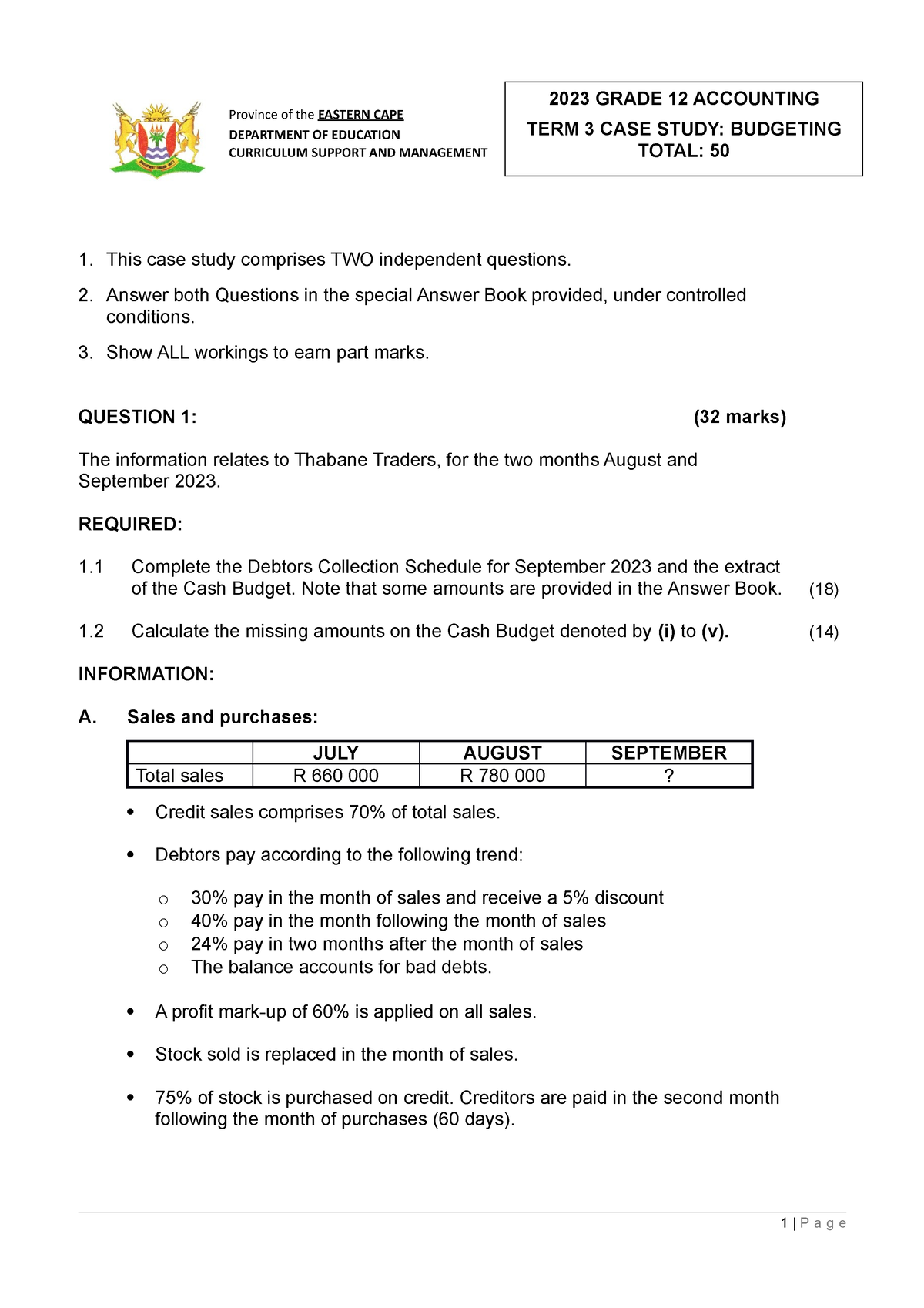 grade 12 case study 2022 august