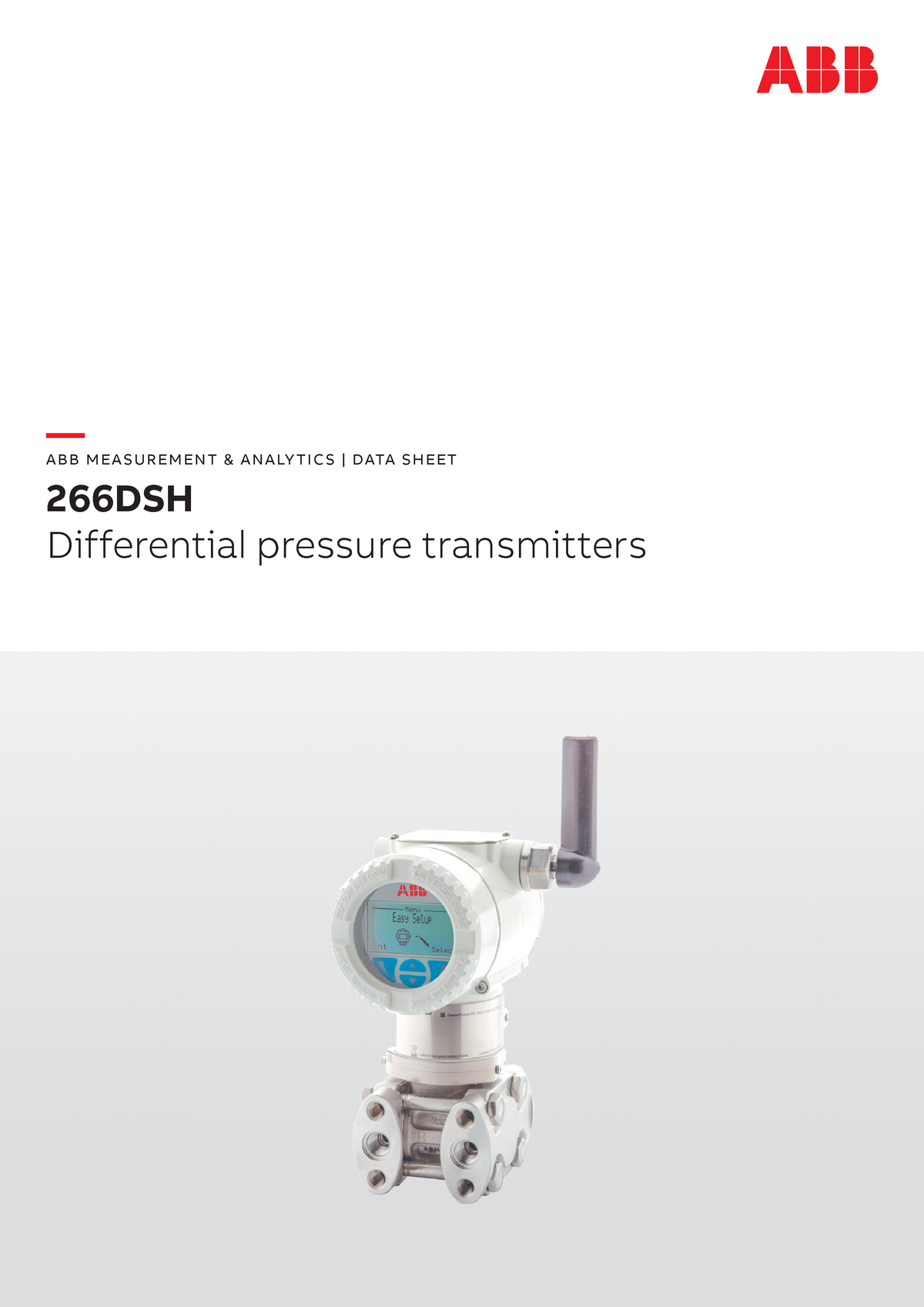 DS 266DSH-EN Q - Conocimiento - — ABB MEASUREMENT & ANALY TICS | DATA ...