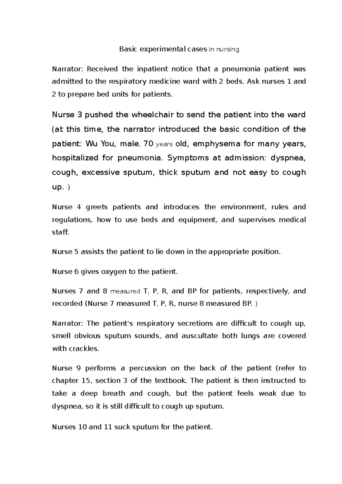 experimental definition in nursing