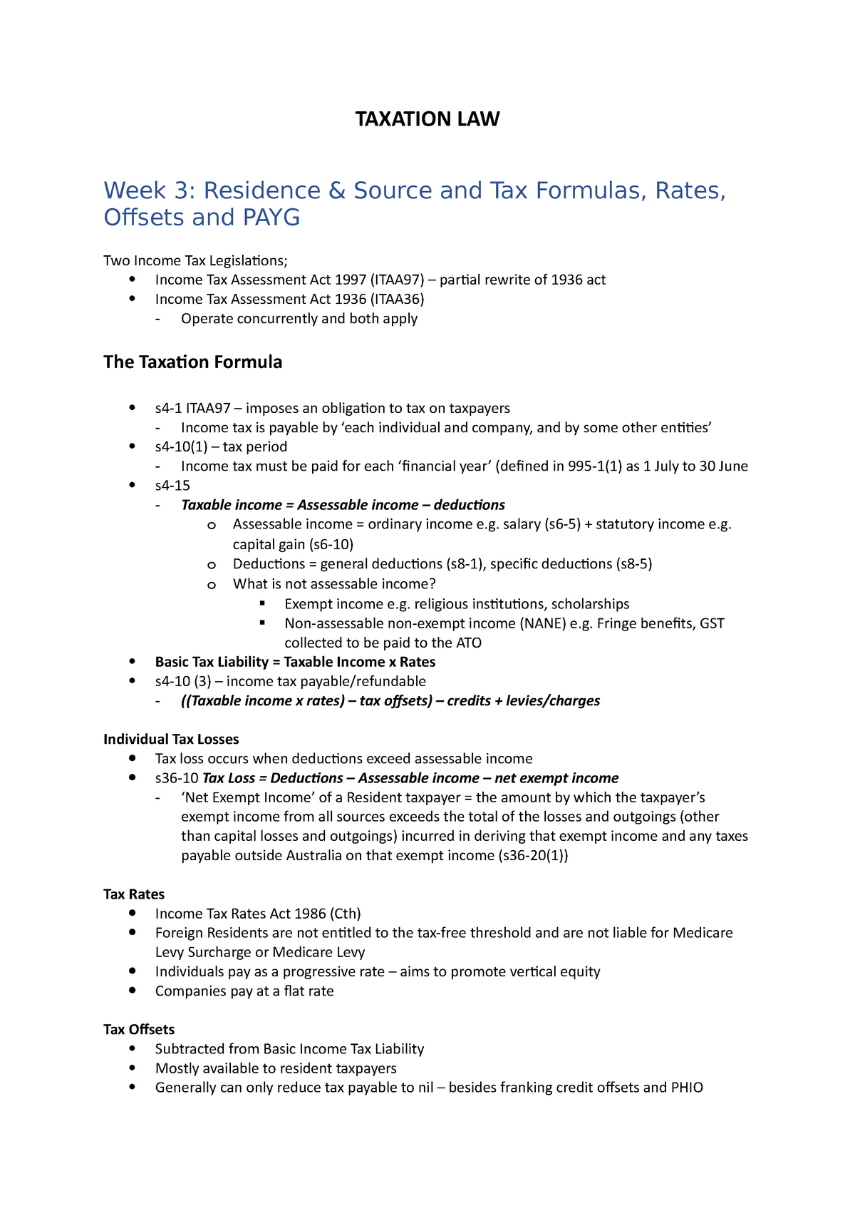 taxation-law-notes-laws-3070-taxation-law-wsu-thinkswap