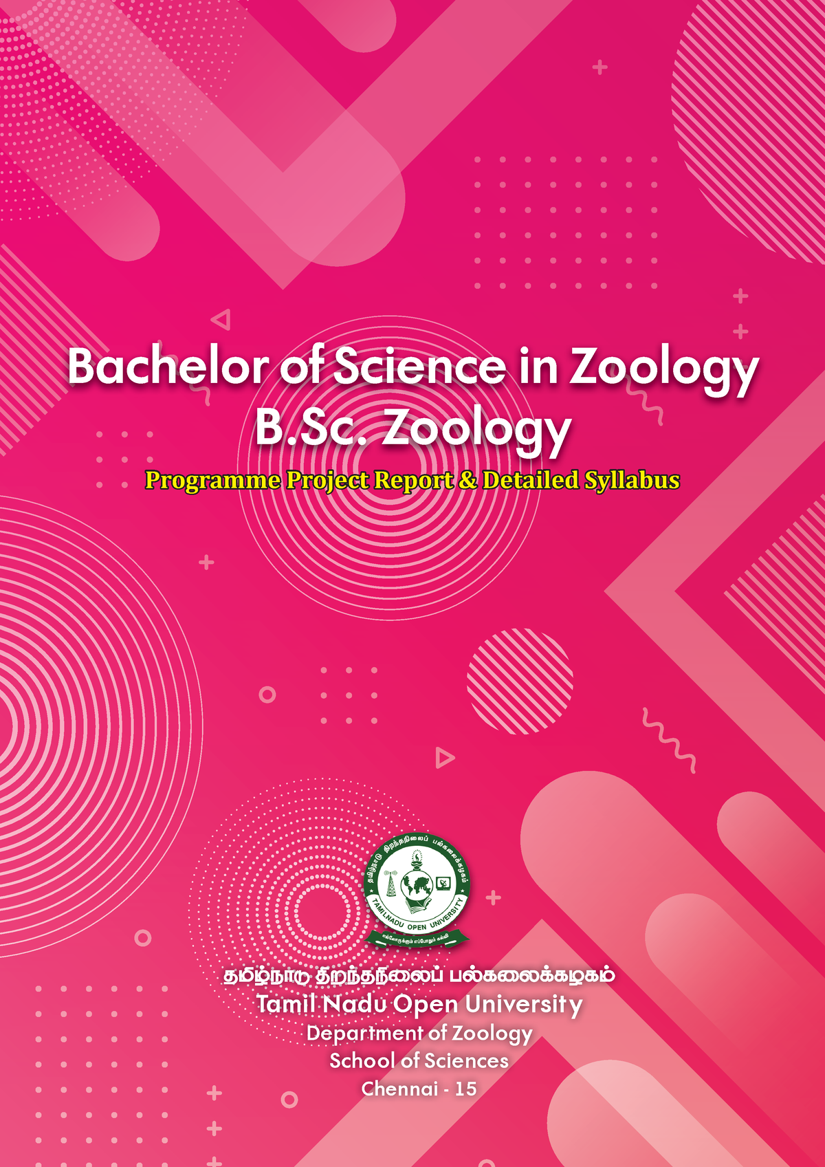 BSc-Zoology World Of Zoology - Programme Project Report & Detailed ...