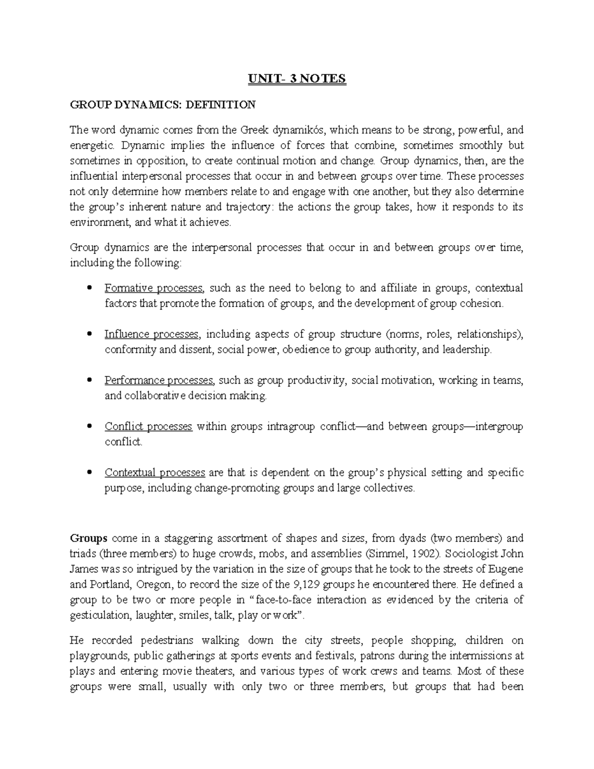 Unit-3 dynamics - unit 3 notes, class assignment - UNIT- 3 NOTES GROUP ...