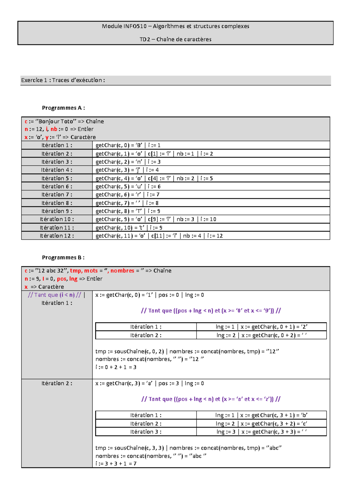 TD2 - Ma correction de TD pour le module INFO510 - Module INFO510 ...