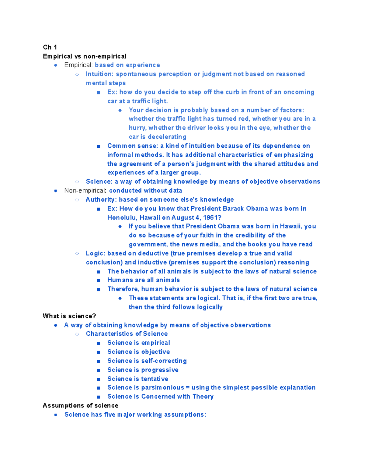 HDE 120 Exam 2 Study Guide - Ch 1 Empirical vs non-empirical Empirical ...