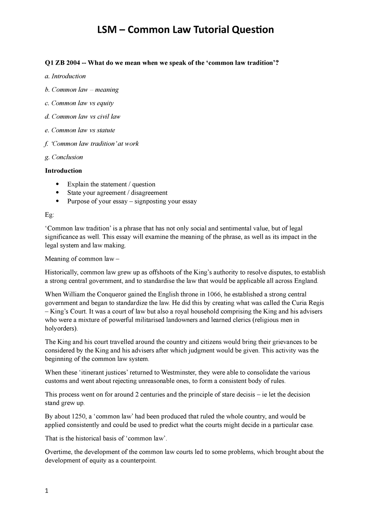 common-law-tutorial-q1-zb-2004-what-do-we-mean-when-we-speak-of-the-common-law-tradition