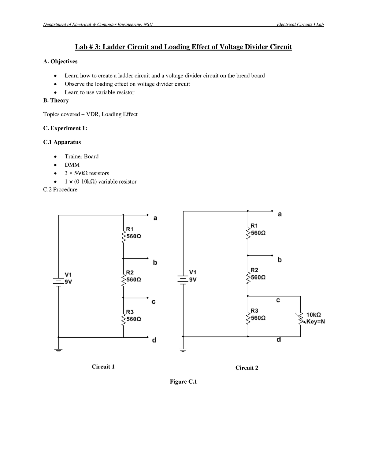 voltage divider experiment report pdf