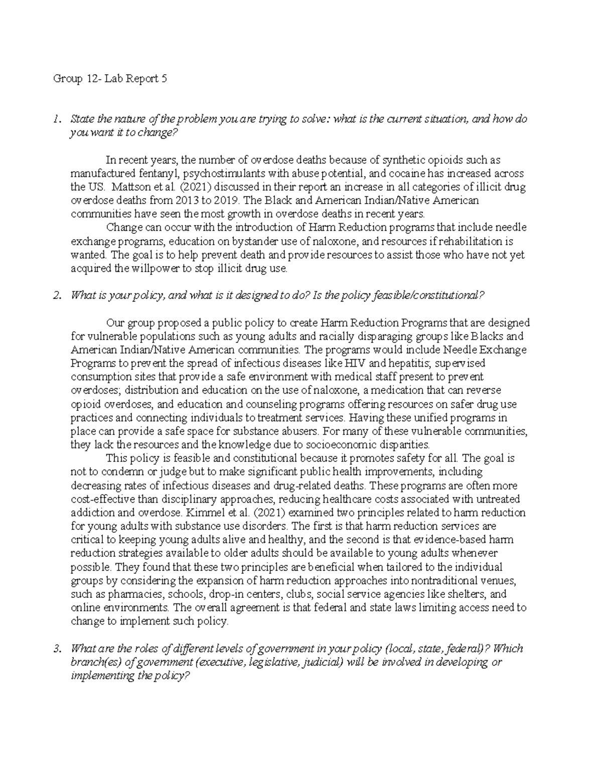 Lab 5 Report-1 - Sample lab report - Group 12- Lab Report 5 State the ...