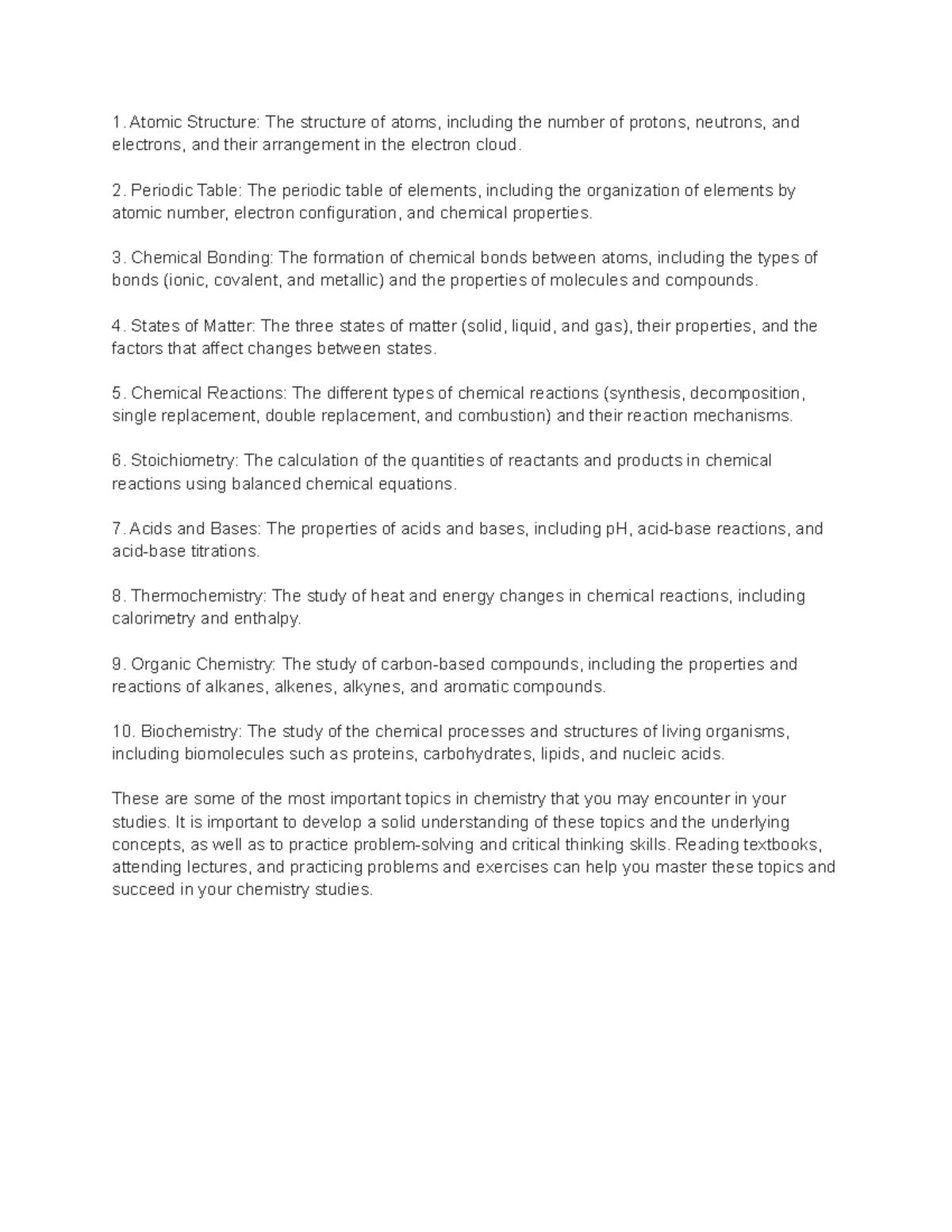 Chemistry Study Guide - Atomic Structure: The structure of atoms ...