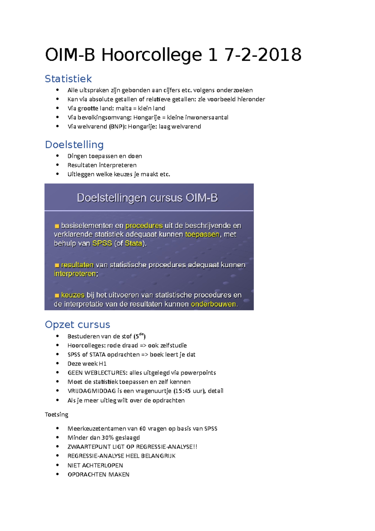 OIM-B Hoorcollege 1 - Volgens Onderzoeken Kan Via Absolute Getallen Of ...