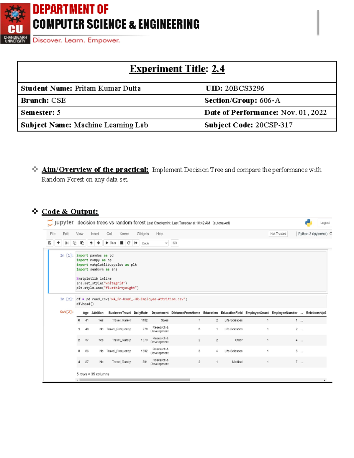 2 - Title is not everything - COMPUTER SCIENCE & ENGINEERING Experiment ...