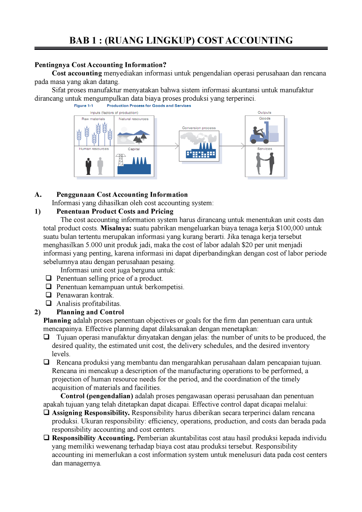 Materi Akuntansi Biaya - BAB 1 : (RUANG LINGKUP) COST ACCOUNTING ...