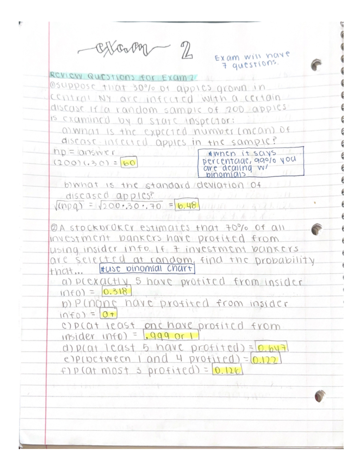 Exam 2 Sg - Study guide for exam 2 - ian gsm Cnt pankers Nn GN Sa PROT ...