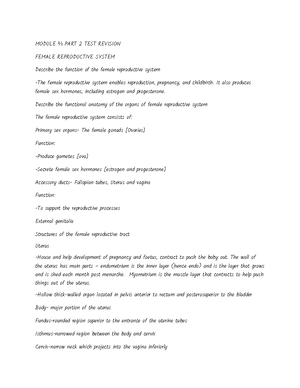 MALE Repro System Anatomy - MALE REPRODUCTIVE SYSTEM MODULE ⅔ PART 2 ...