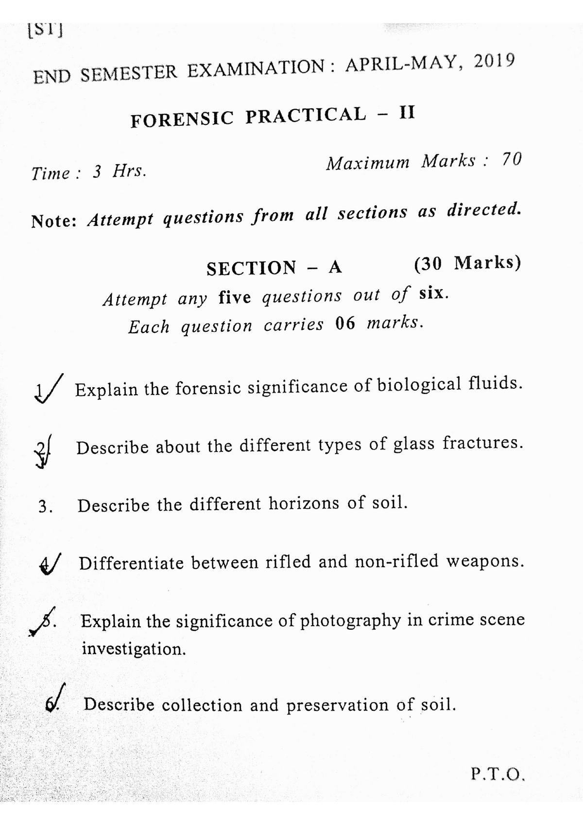 FORENSIC PRACTICAL-2 - Forensic Science - Studocu