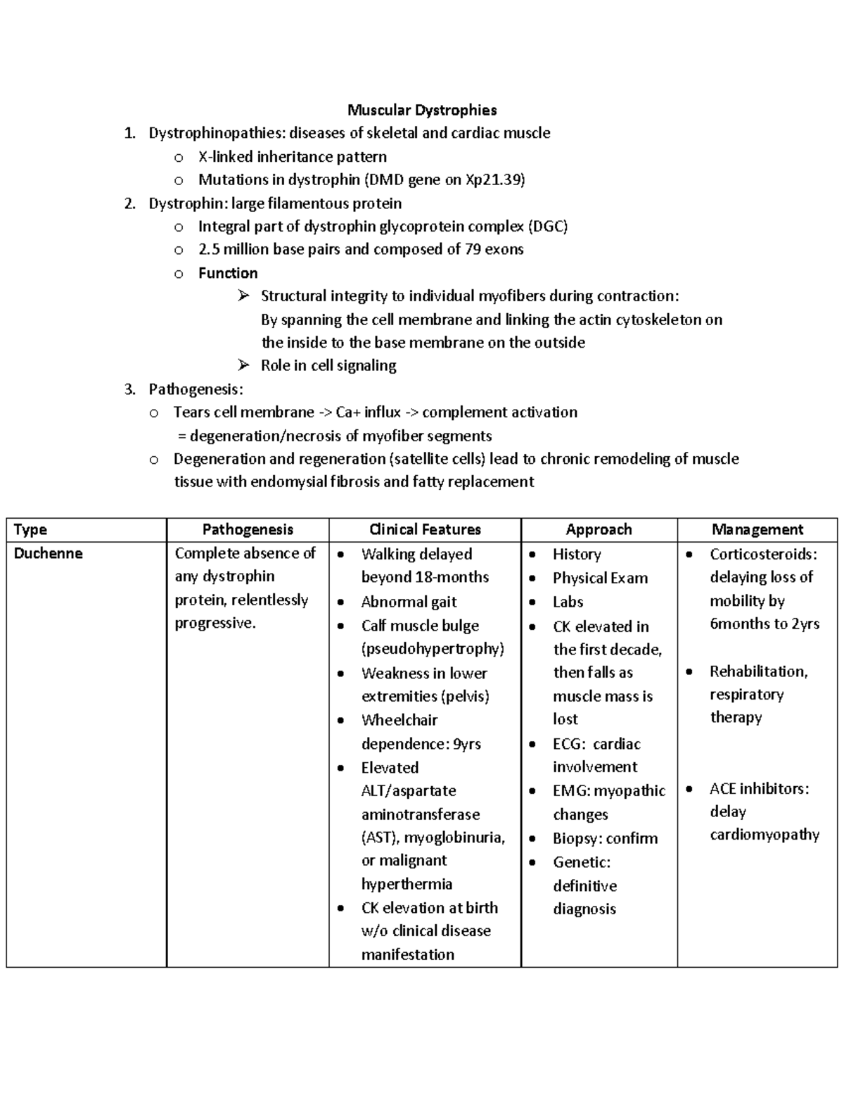 MUSCULAR DYSTROPHIES* Muscular Dystrophies Dystrophinopathies