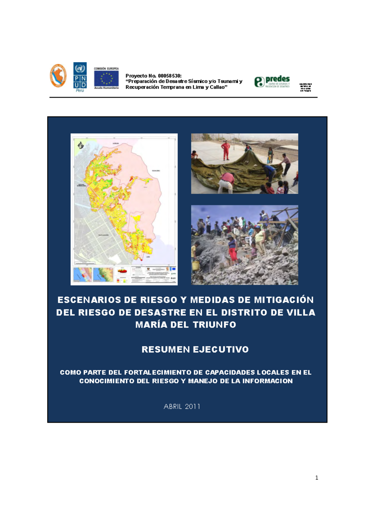 Villa maria pdf - “Preparación de Desastre Sísmico y/o Tsunami y ...