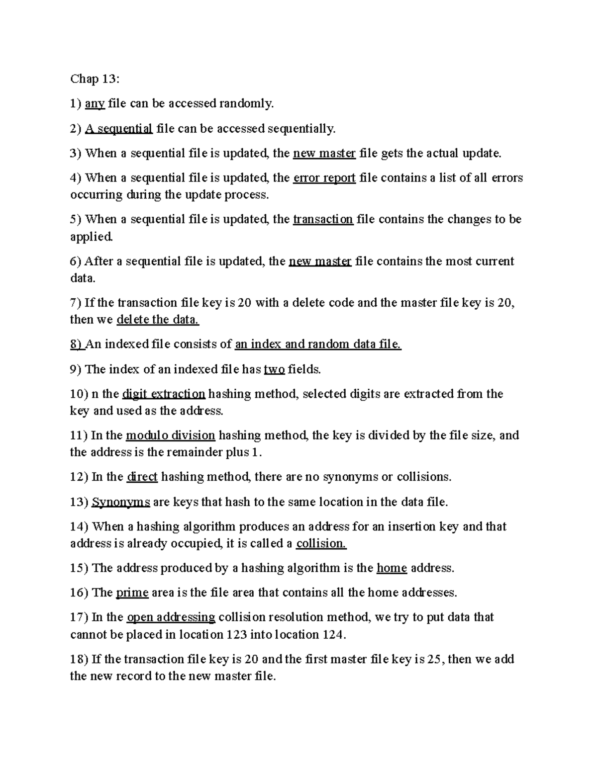 Chap 13 adsasdasdasd Chap 13 any file can be accessed randomly. A