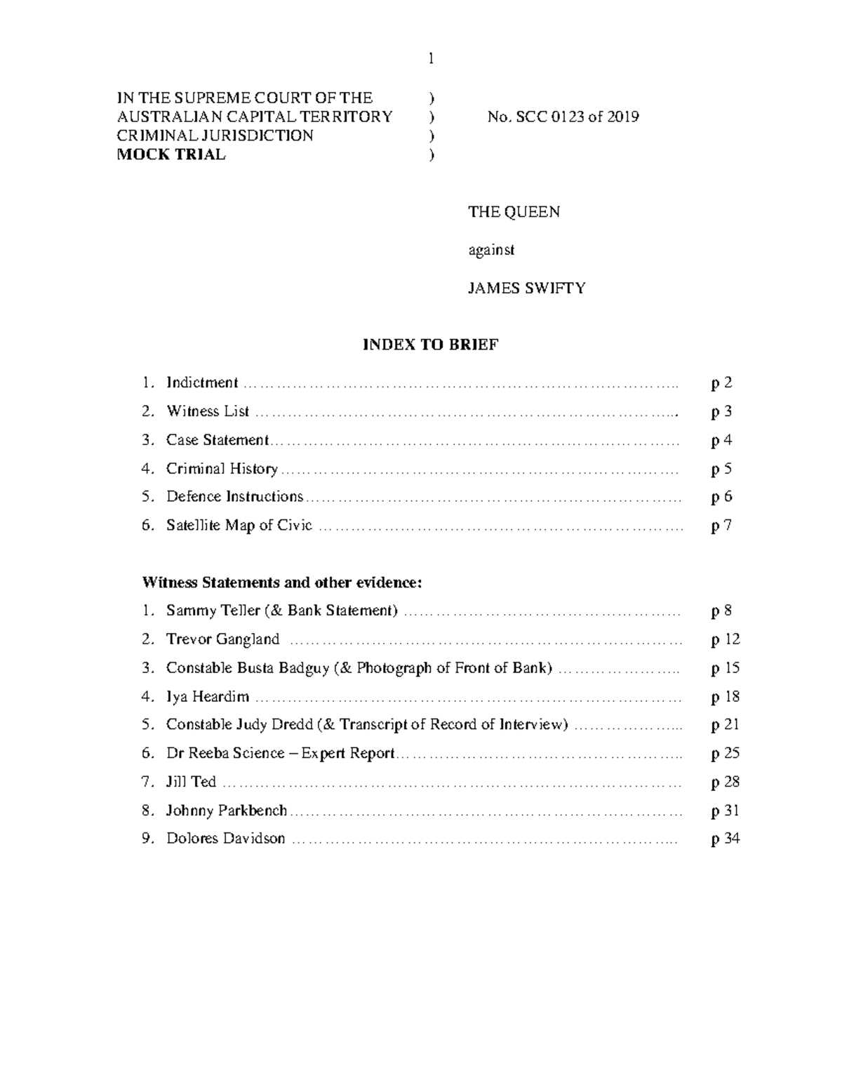 Full Brief with Instructions to Counsel 2019 - IN THE SUPREME COURT OF ...