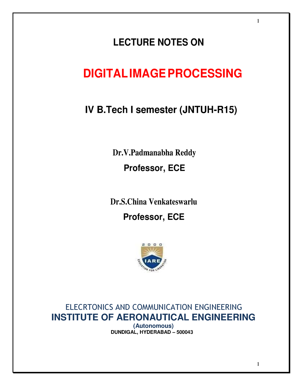 recent research paper on digital image processing