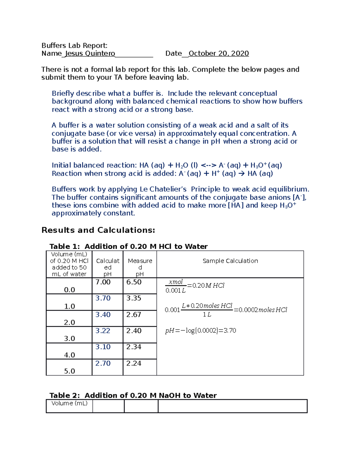 Buffers Lab 4 Lab 4 Buffers Lab Report Name_Jesus Quintero