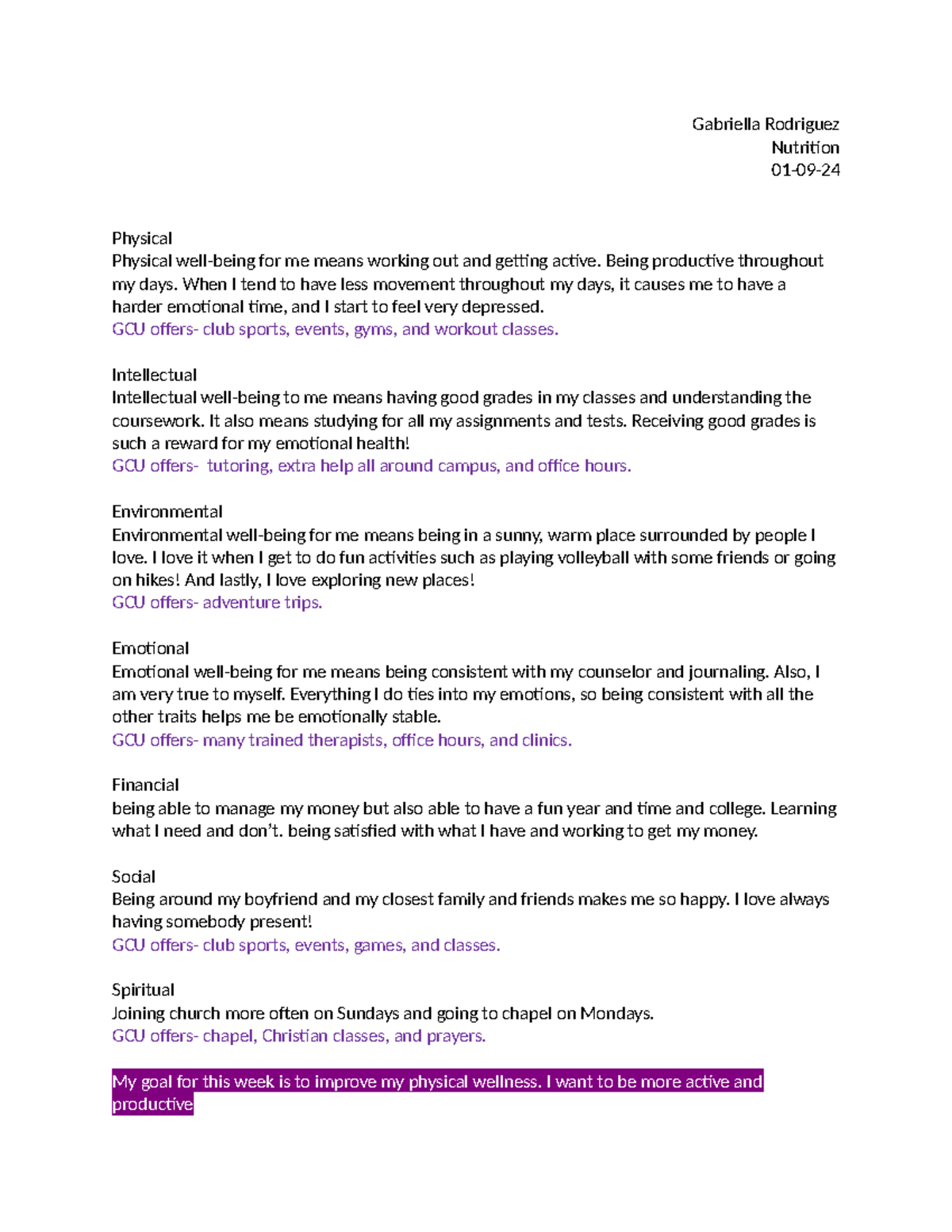 First participation - notes - Gabriella Rodriguez Nutrition 01-09 ...