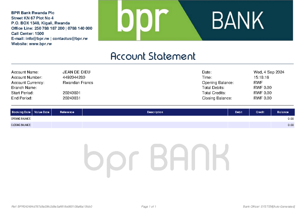 4492044280 - AZXAXC - BPR Bank Rwanda Plc Street KN 67 Plot No 4 P. BOX ...