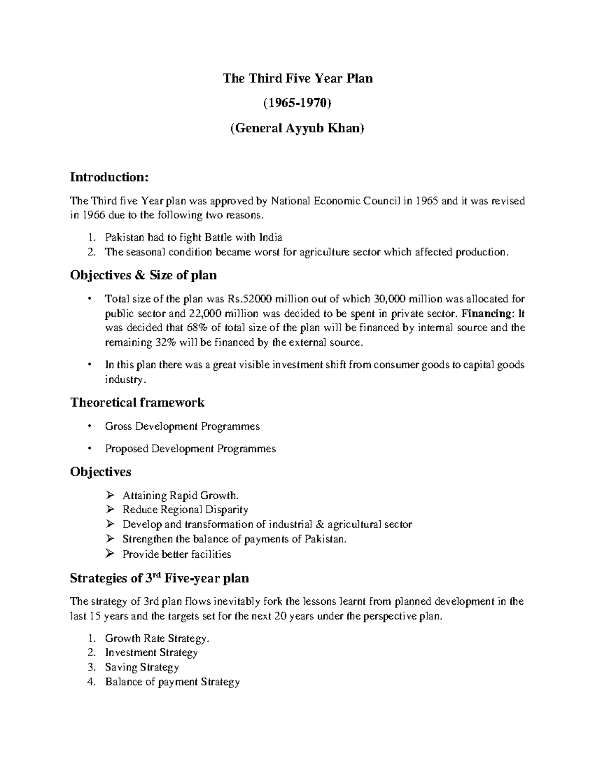 20F-0023 The third five year plan Assignment 2 - The Third Five Year ...