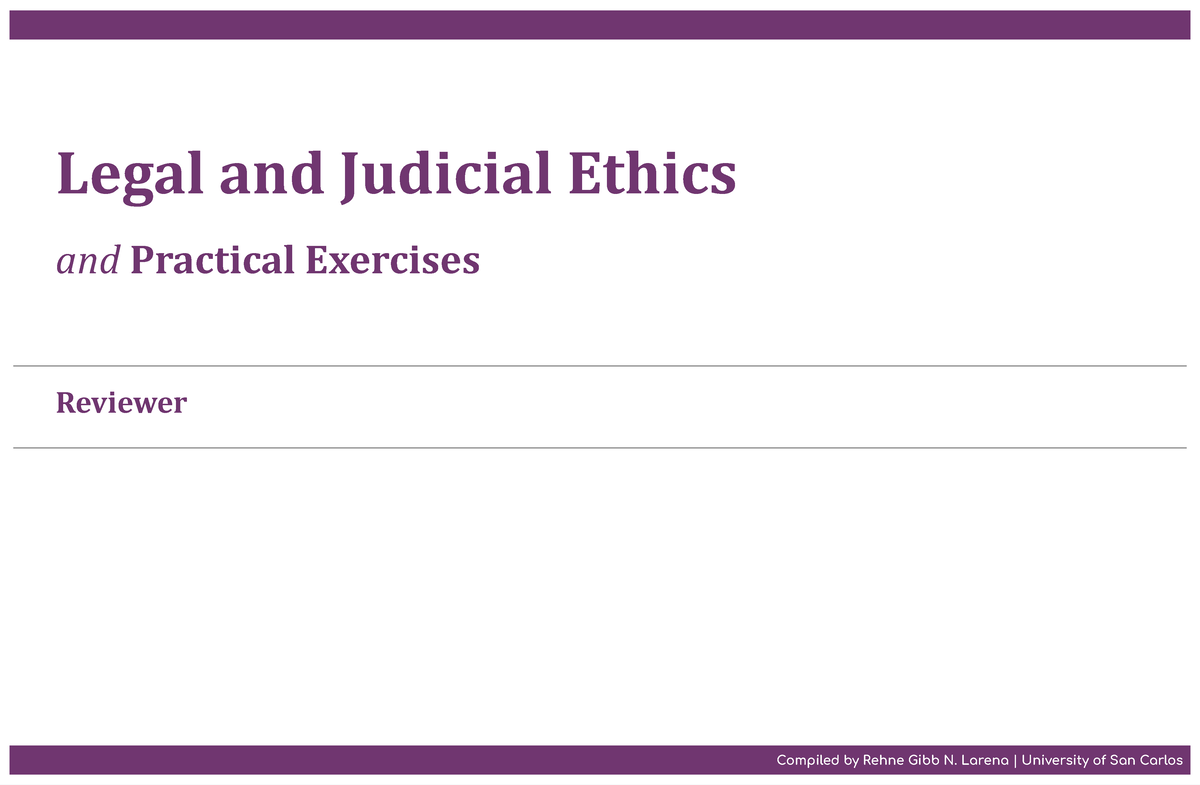 judicial ethics essay