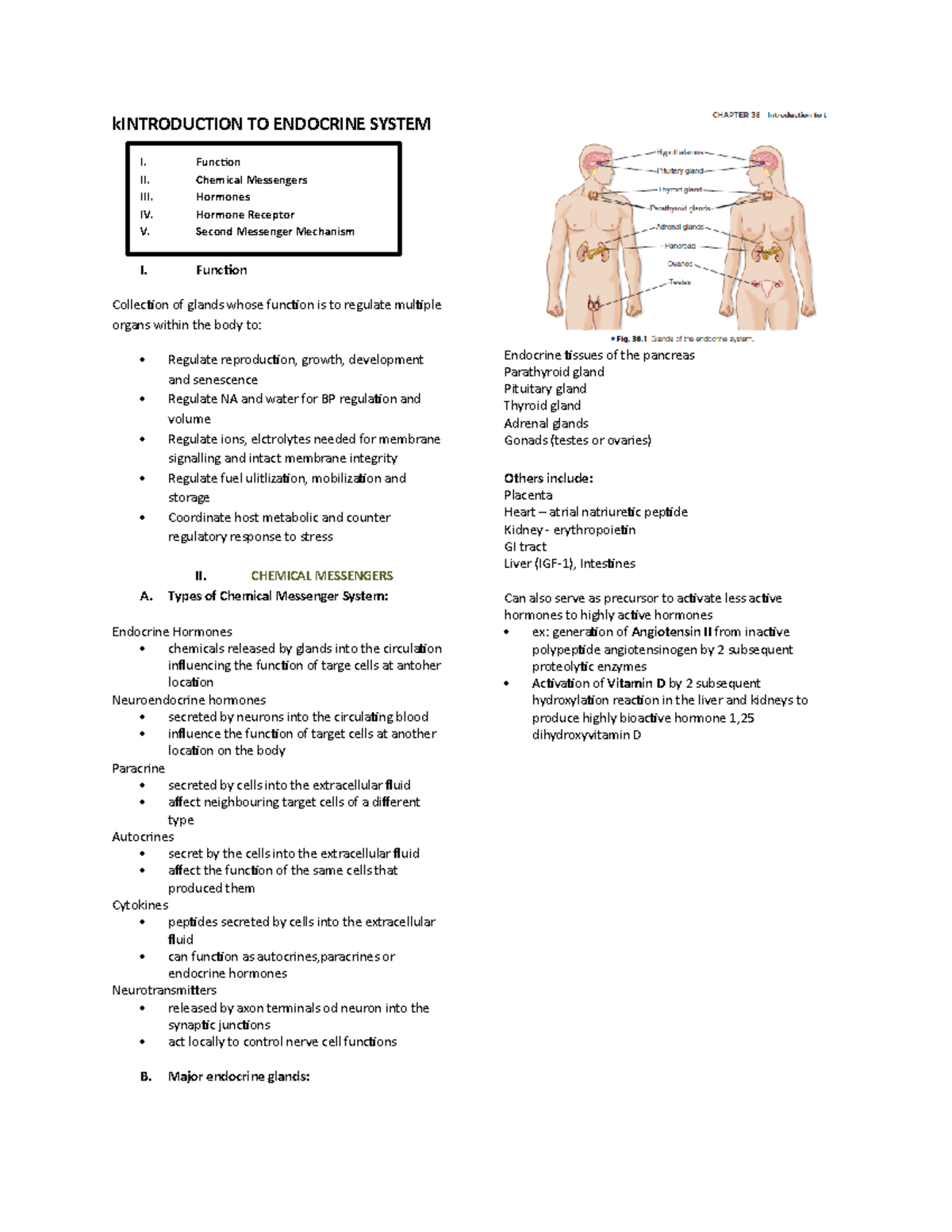 PHY 11-10-2020 Endocrine Physio I - Intro TO Endocrinology, Pituitary ...