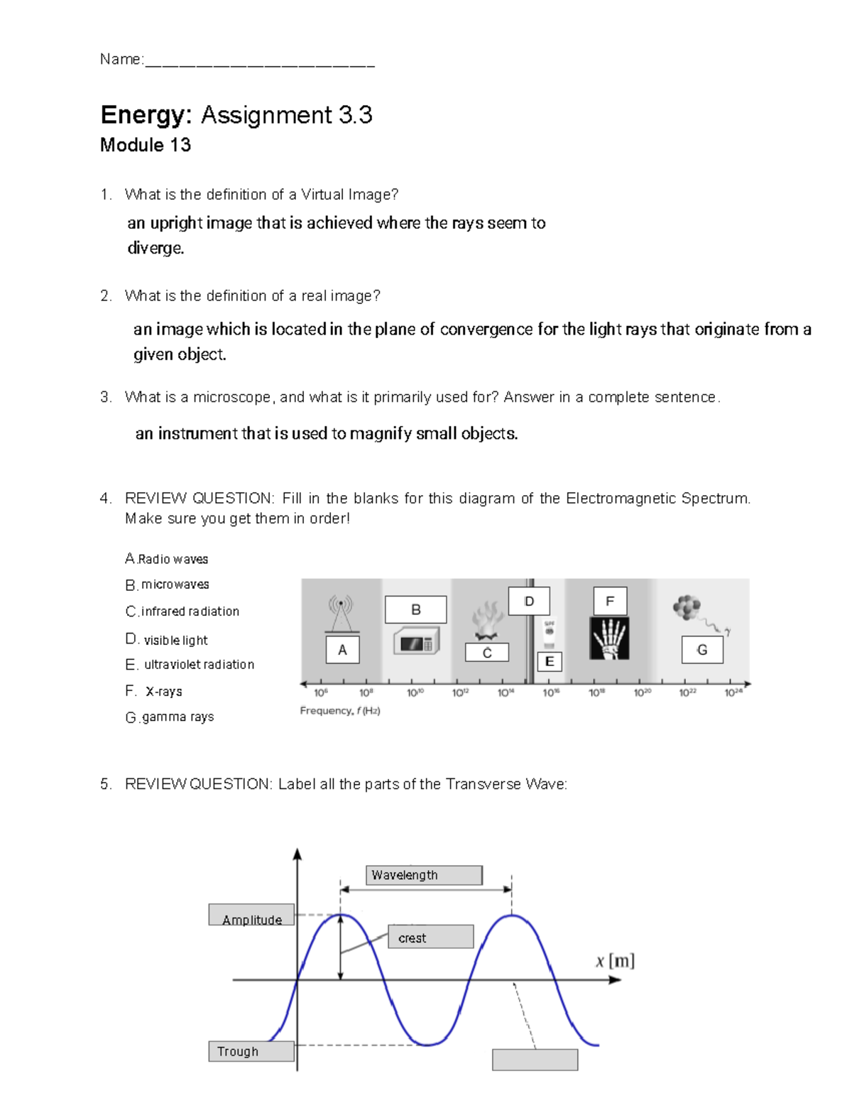 Assignment+3 - idk - Name:___________________________ Energy ...