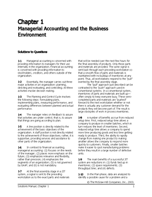 SCM - Grade: 97 - Managerial Accounting - TIP - Studocu
