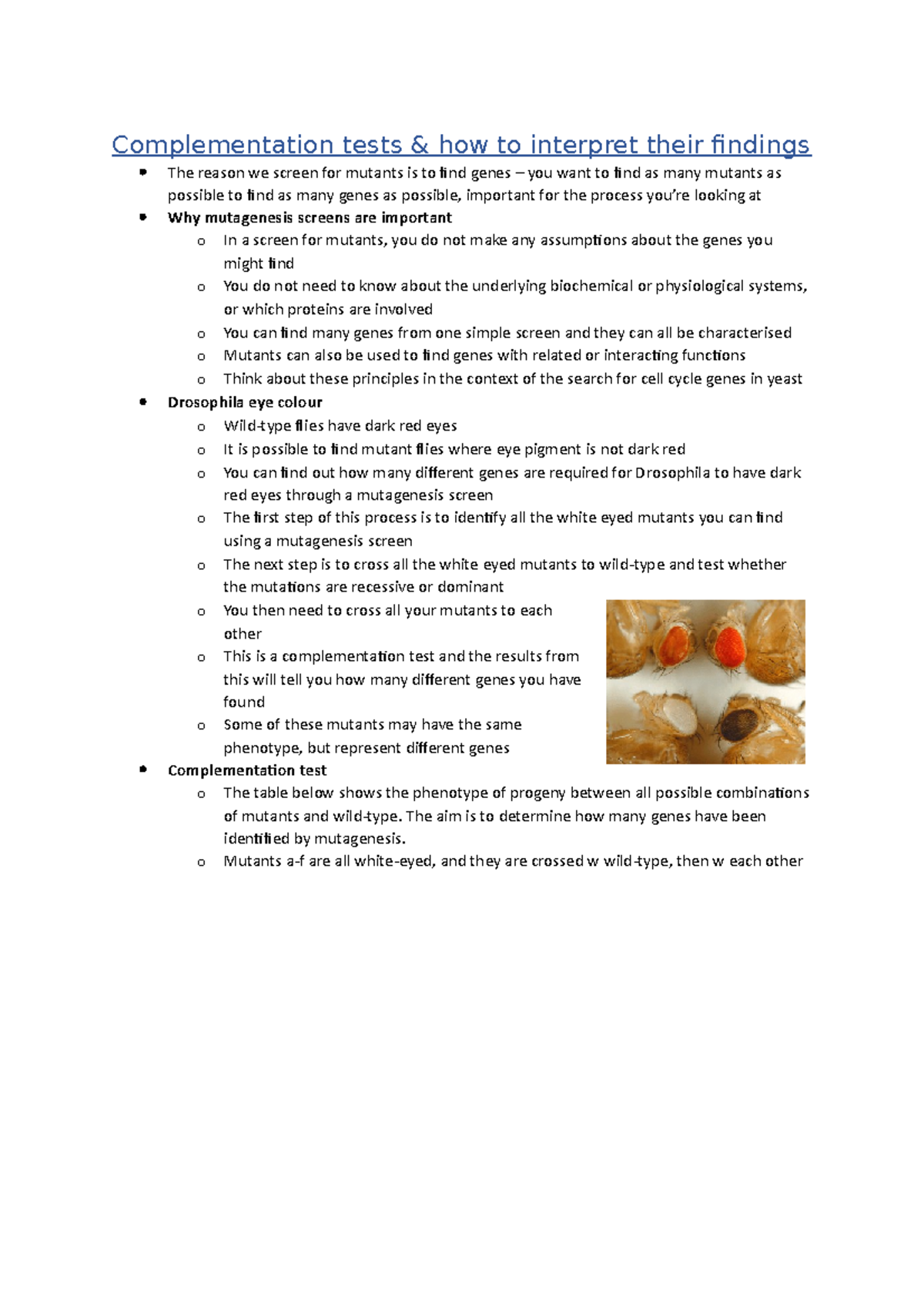 How To Interpret Complementation Tests – UUKAMV