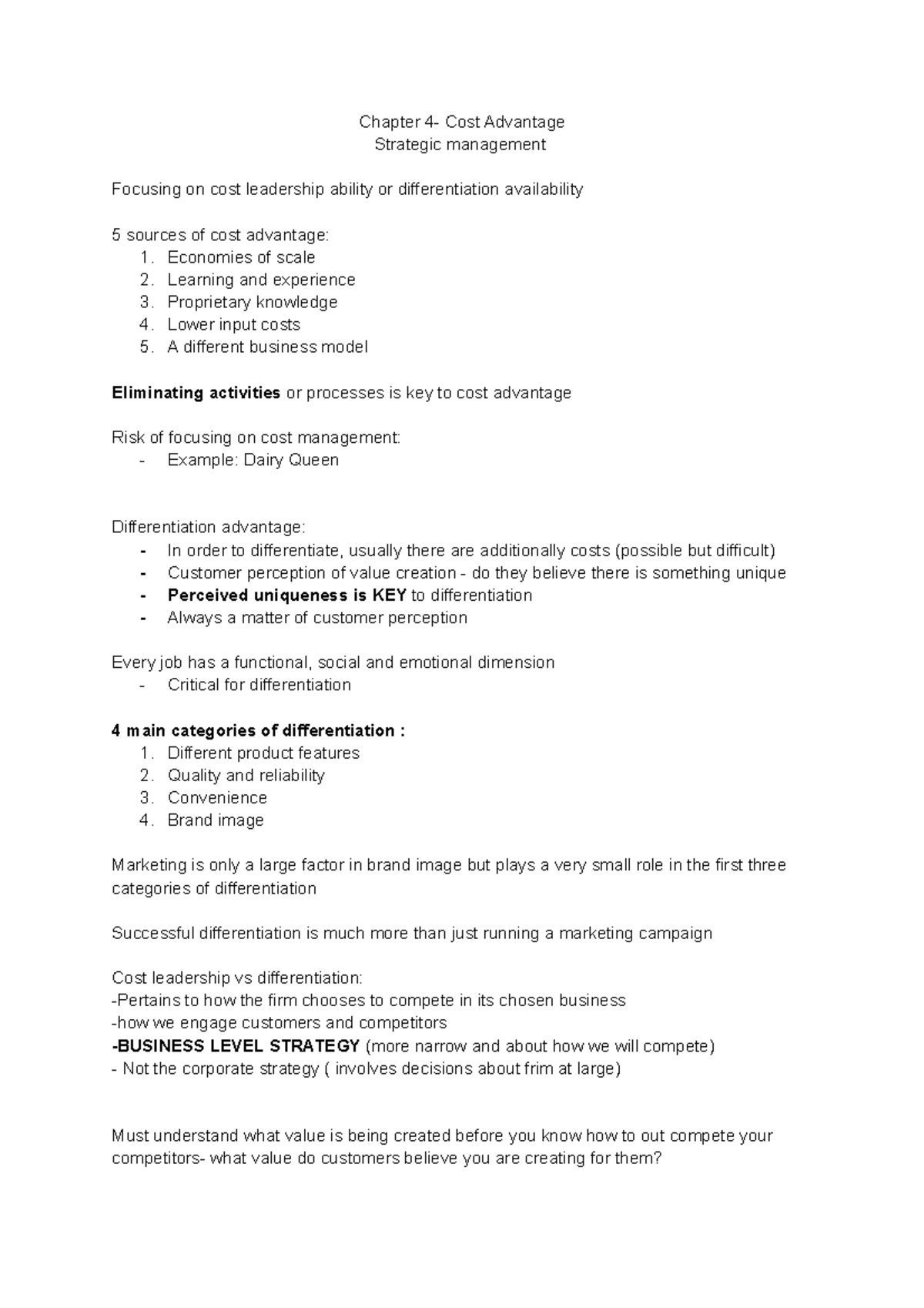 chapter-4-cost-advantage-chapter-4-cost-advantage-strategic