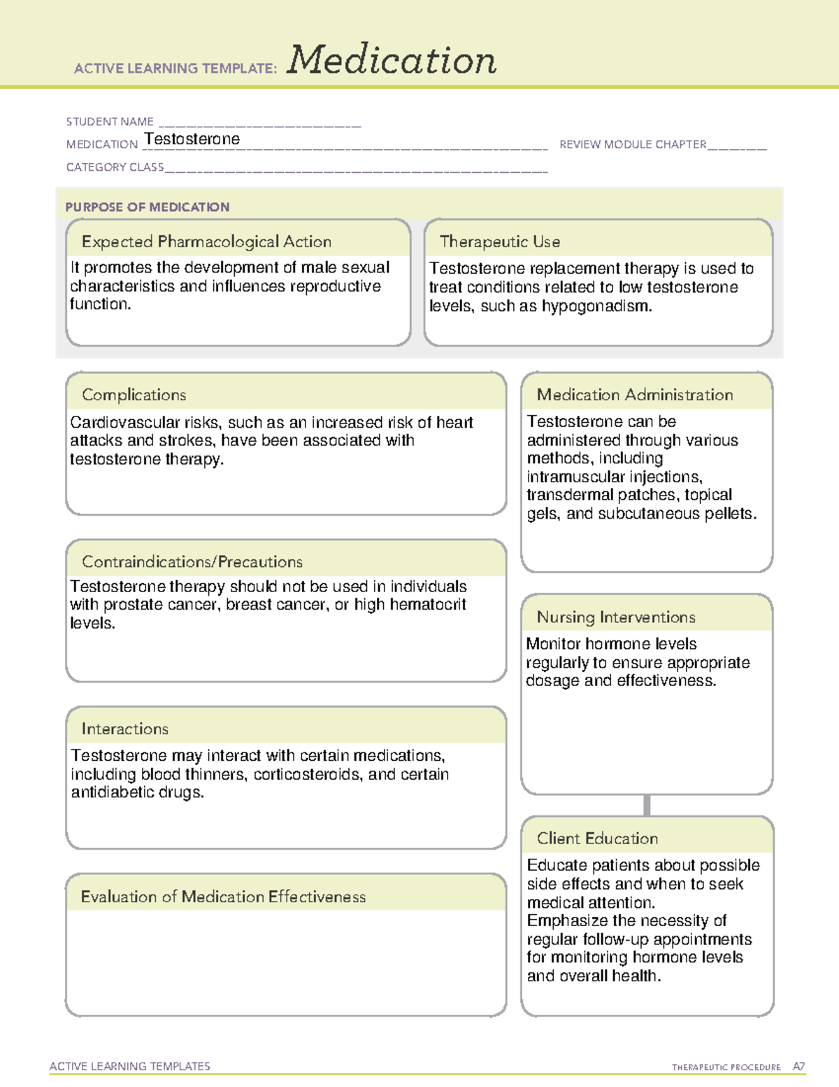 Testosterone Active Learning Template - ACTIVE LEARNING TEMPLATES ...