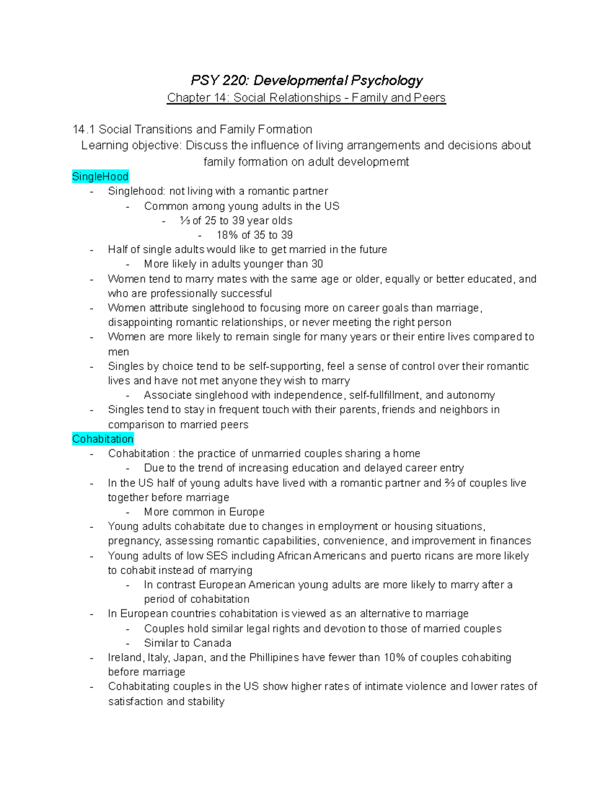 PSY 220 Exam 4 - Exam 4 Study Guide - PSY 220: Developmental Psychology ...