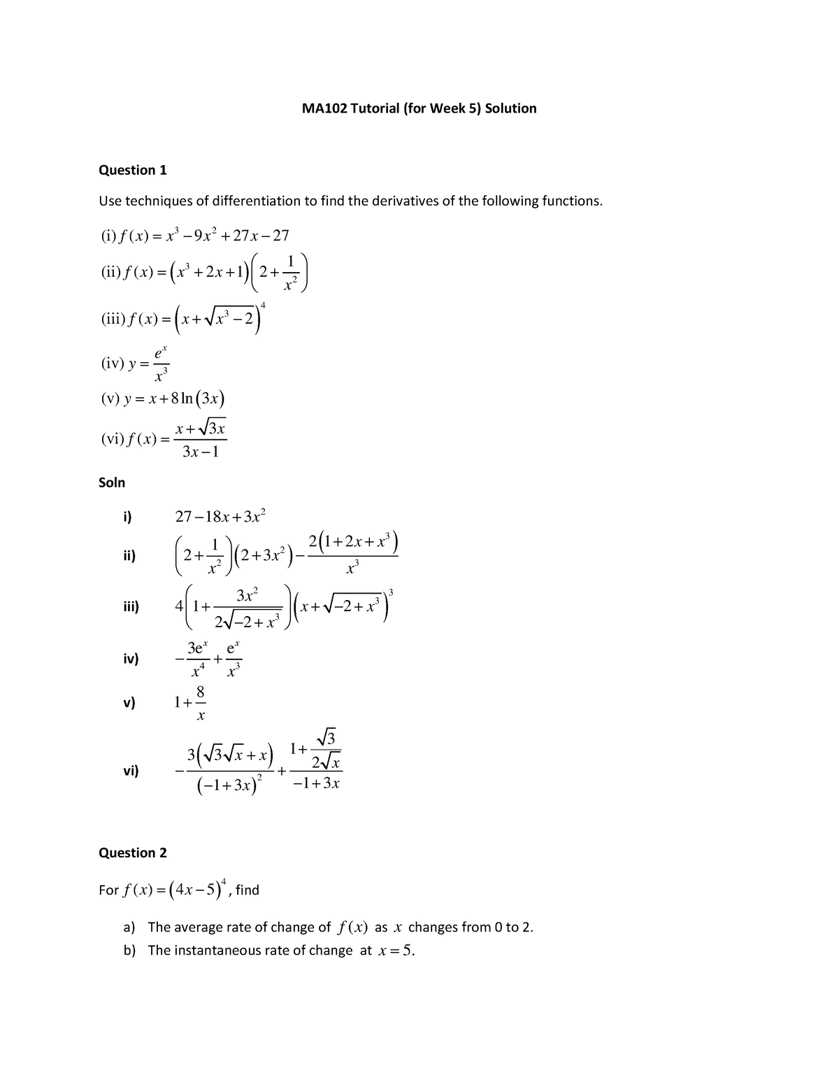 ma102-tutorial-4-for-week-5-soln-ma102-tutorial-for-week-5-solution-question-1-use