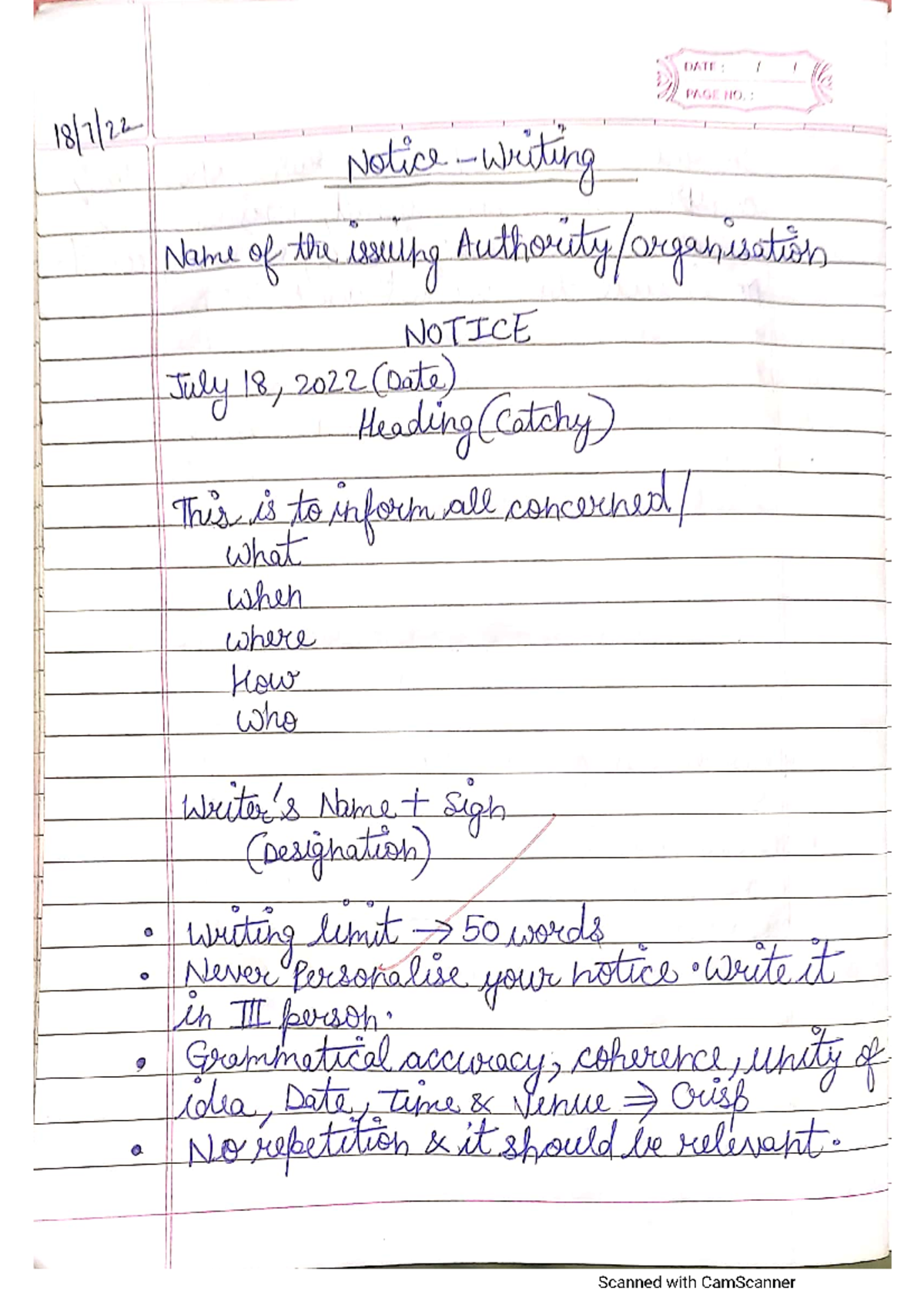 English Writing Skills - English Language & Scientific Temper - Studocu
