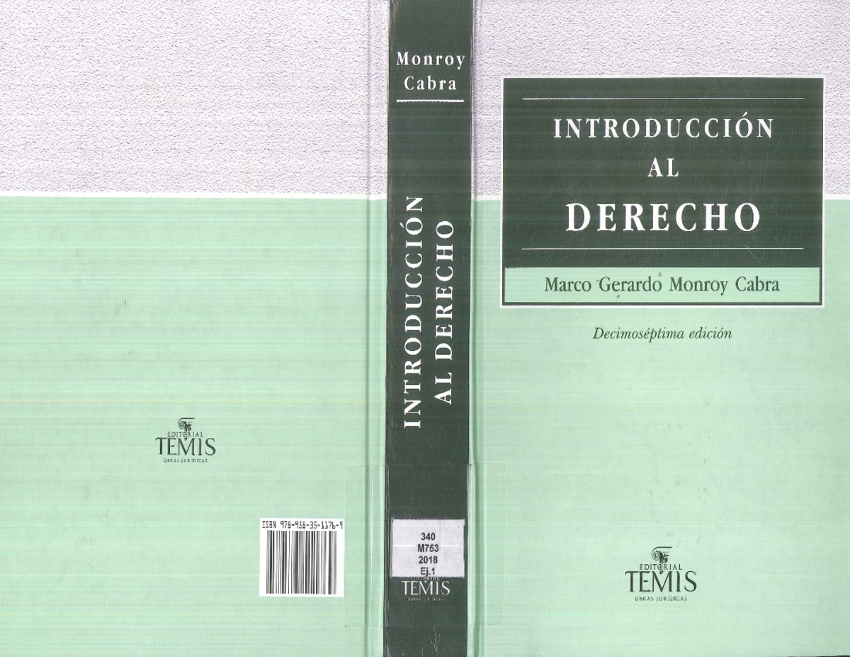 Tema 1,1 Las acepciones del derecho - Monroy Cabra (2018 ) mejor 2