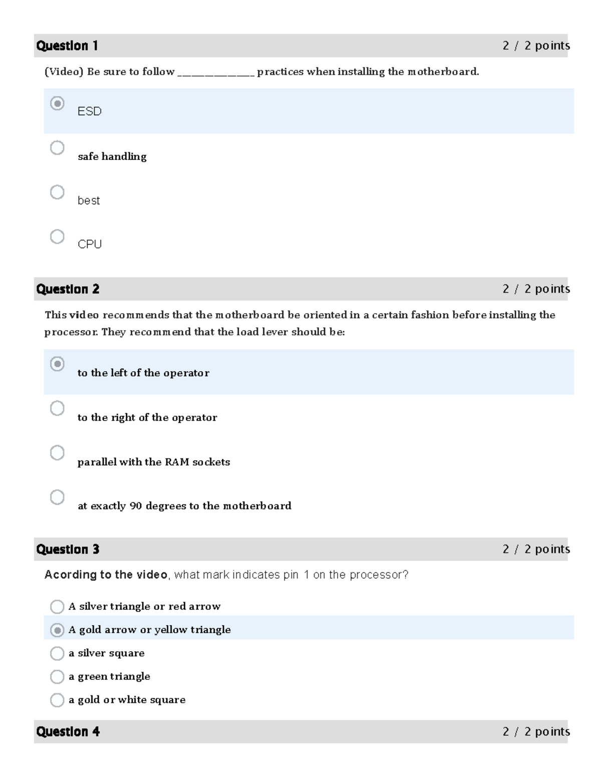 PC lab 2 - pre lab 02 - Question 1 2 / 2 points (Video) Be sure to ...