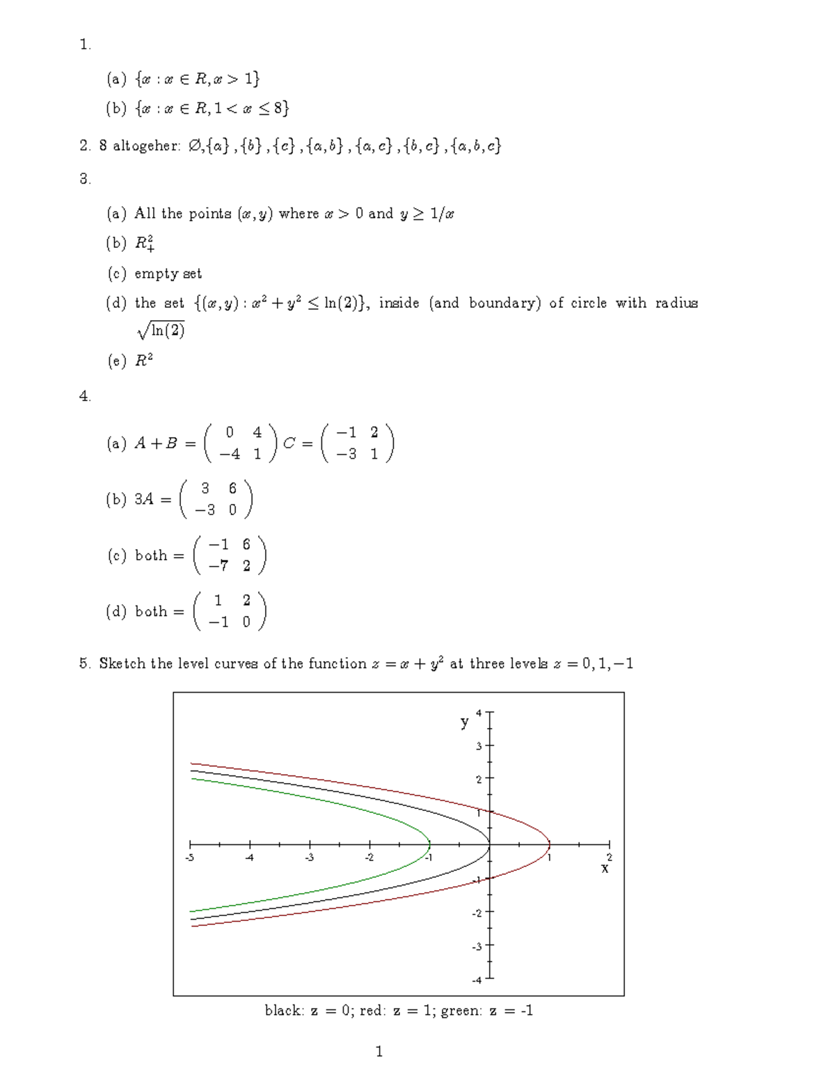 Exercise 01 Sol Tutorial 1 Solution Of Econ 2174 Studocu