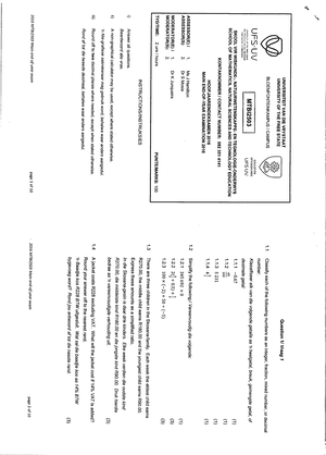 MTBI2503 Assignment 27 September 2023 (Reviewed - UNIVERSITY OF THE ...