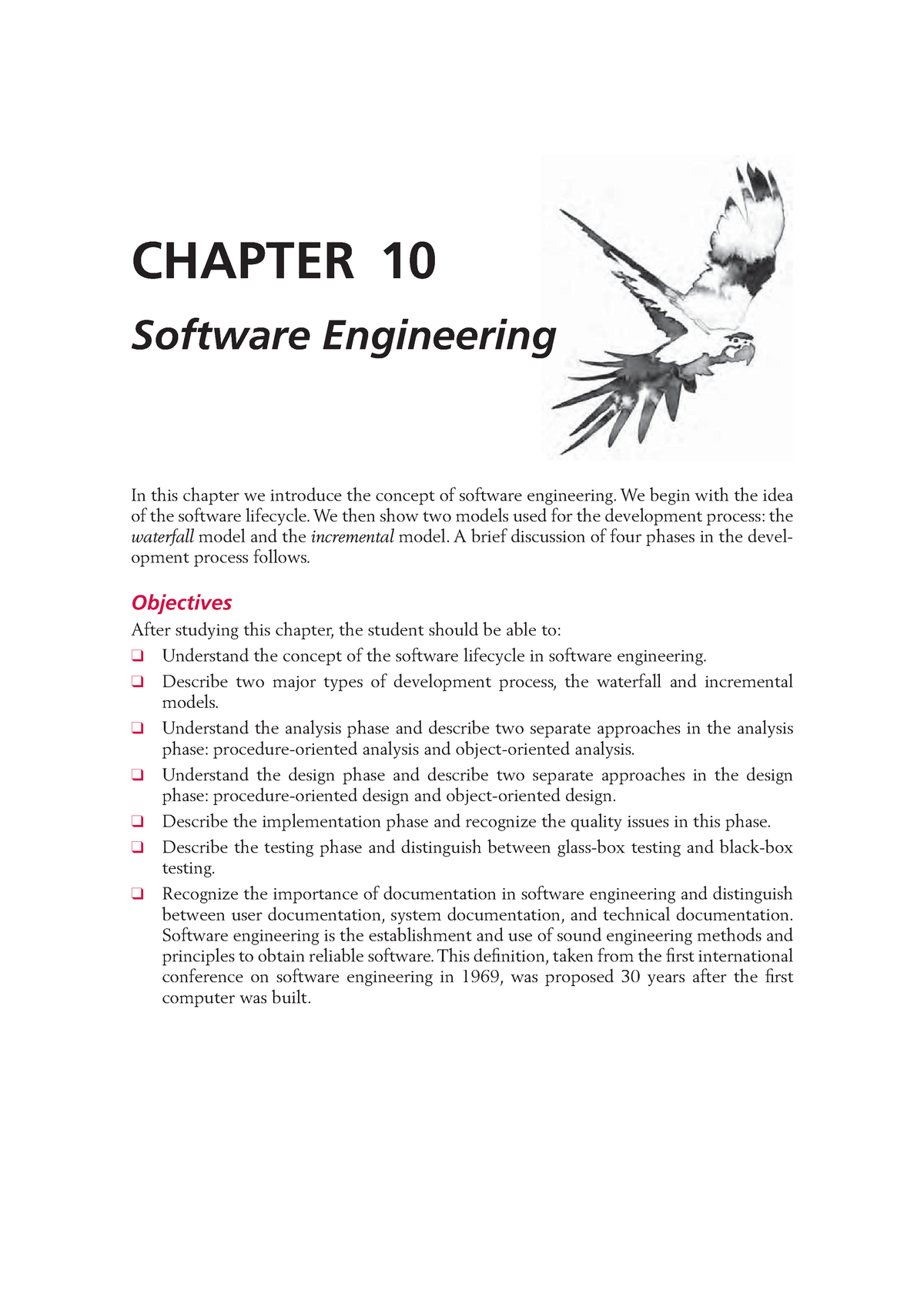 Chapter 10 - Software Engineering - In This Chapter We Introduce The ...